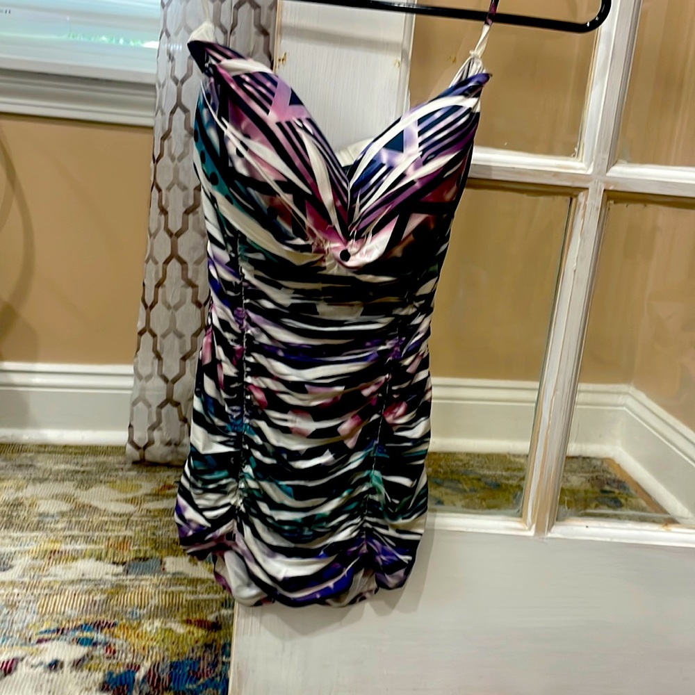 Multi colored tube top from dots